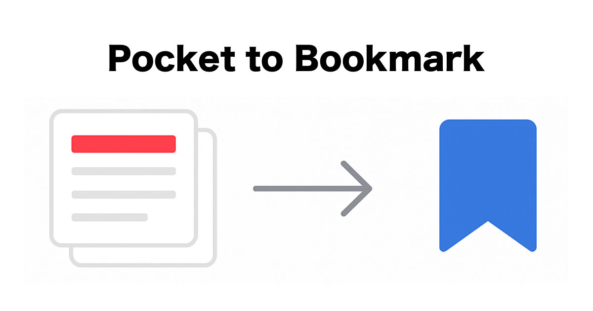 Pocket to Bookmark